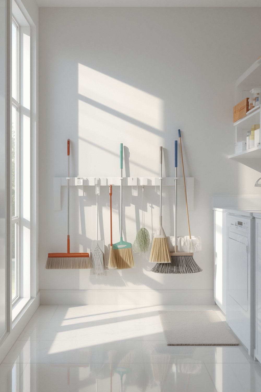 broom holder product view