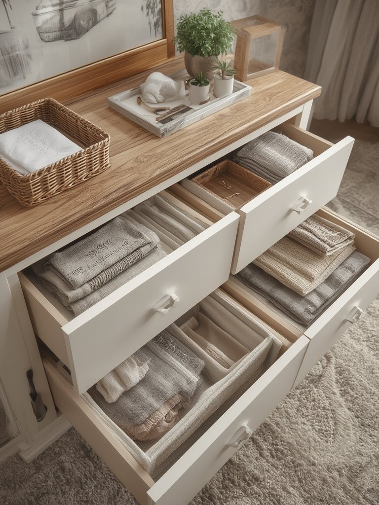 bedroom dresser in action