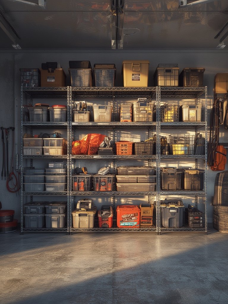 wire shelving in action