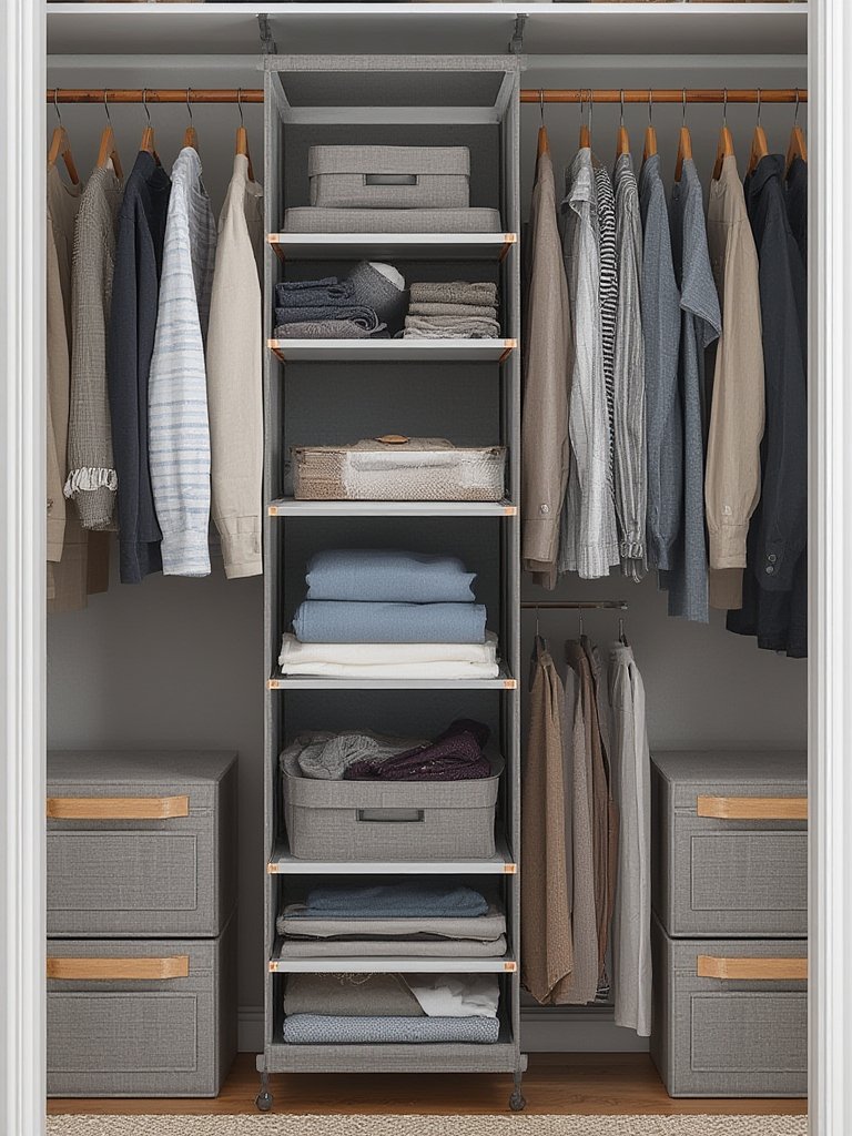 closet organizer in action
