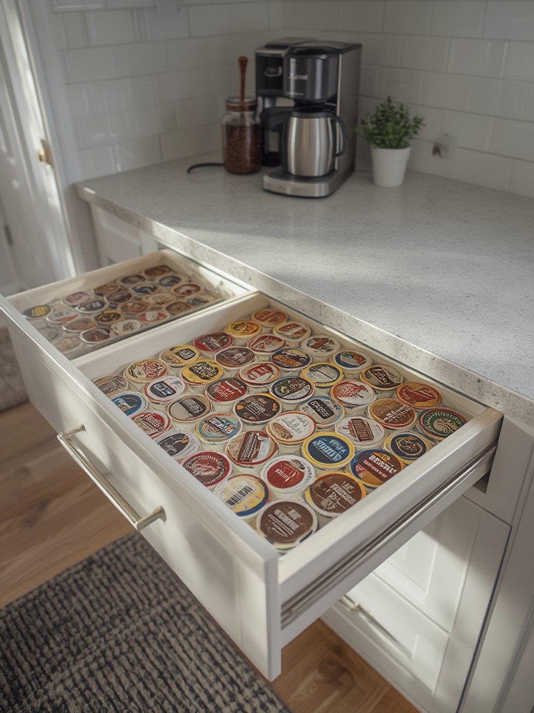coffee drawer in action