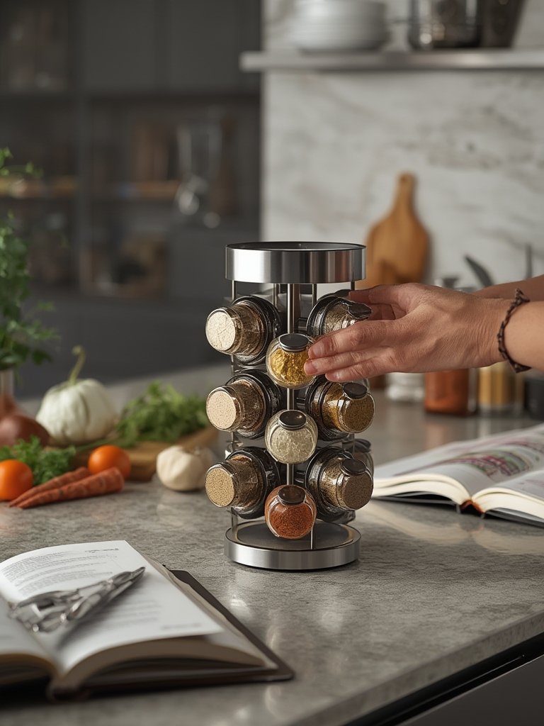 spice rack in action