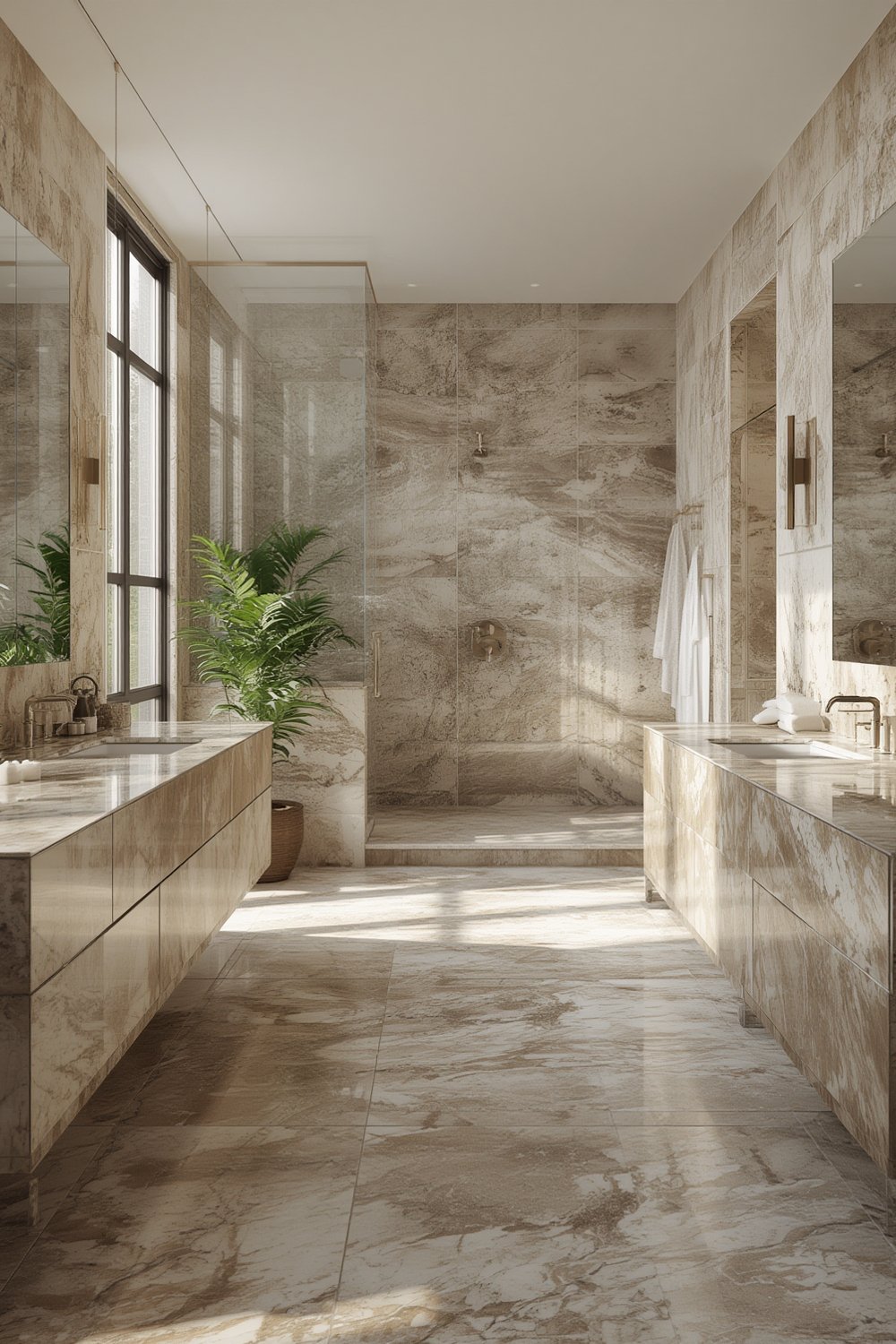 natural stone bathroom - Illustration 1