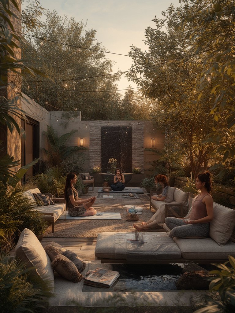 outdoor wellness space - Illustration 3