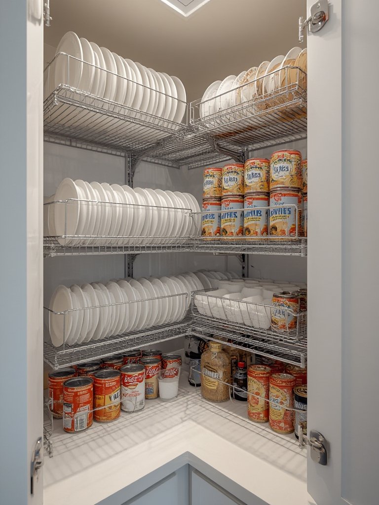 cabinet organizer in action