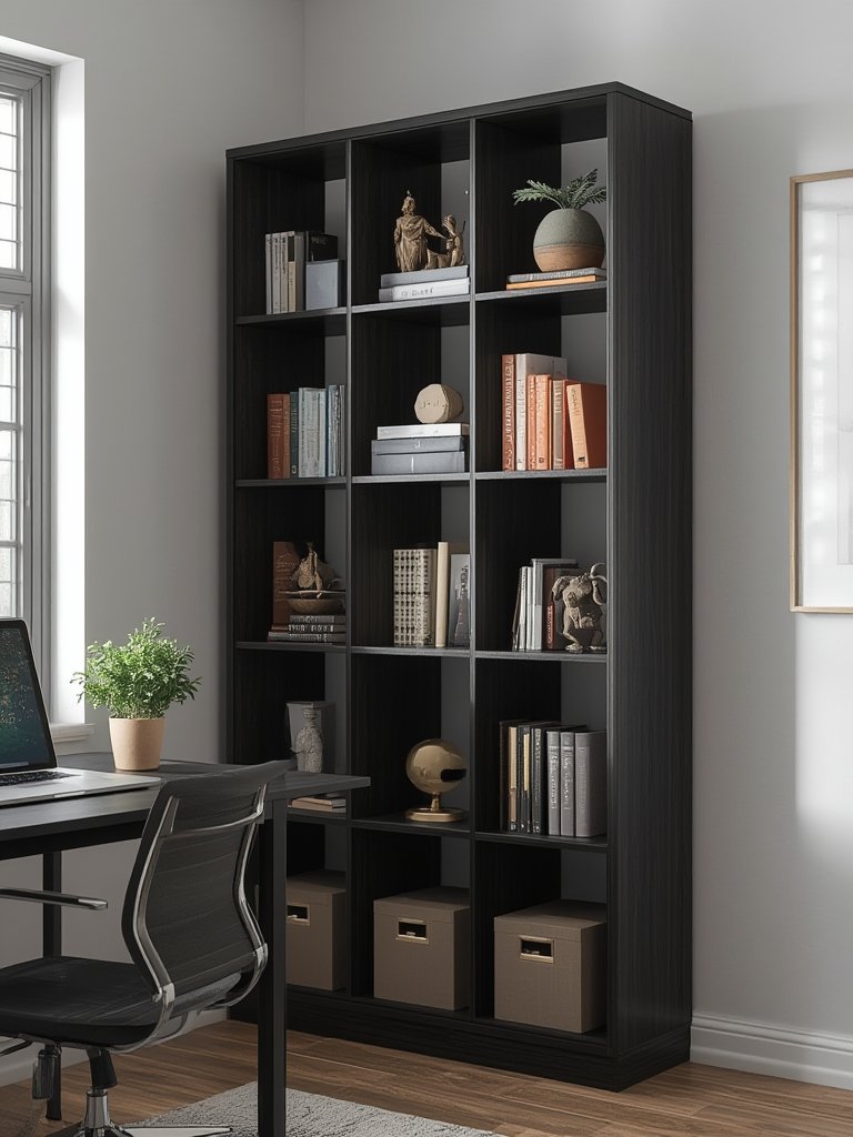 bookshelf organizer in action