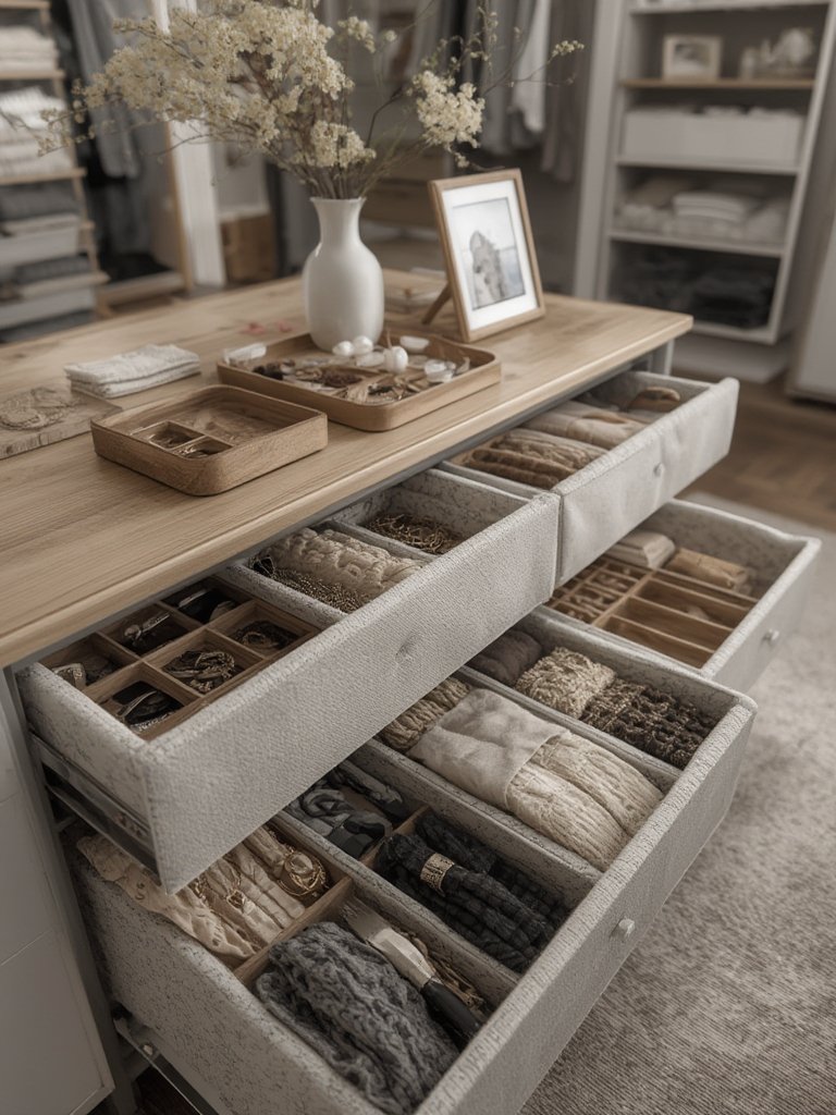 dresser organizer in action