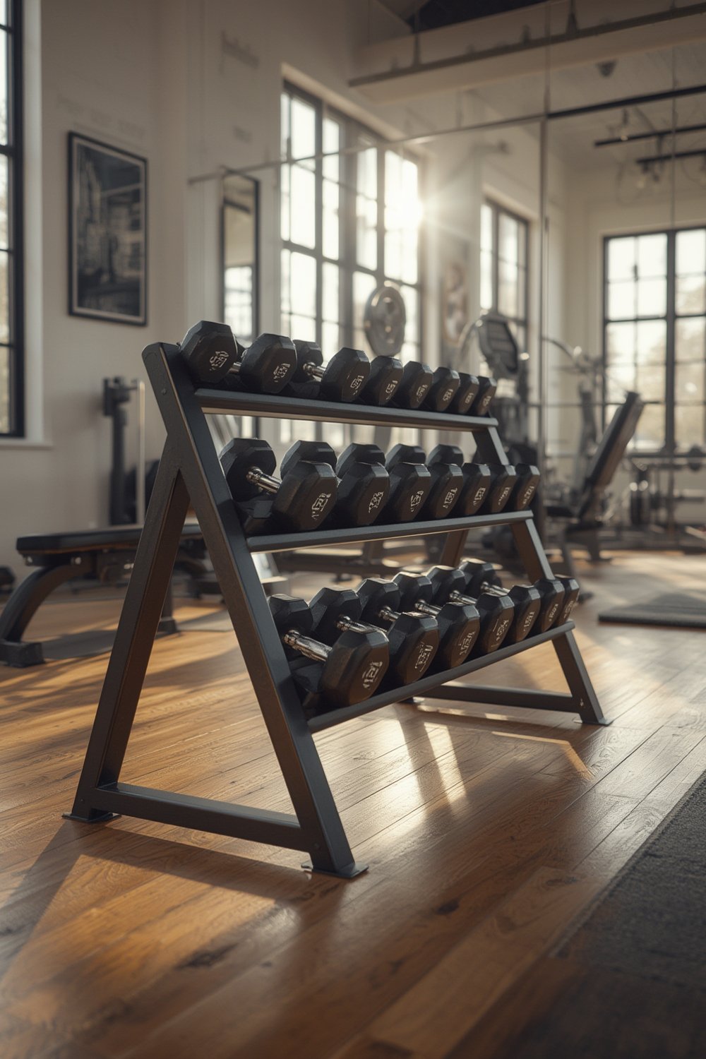 dumbbell rack product view