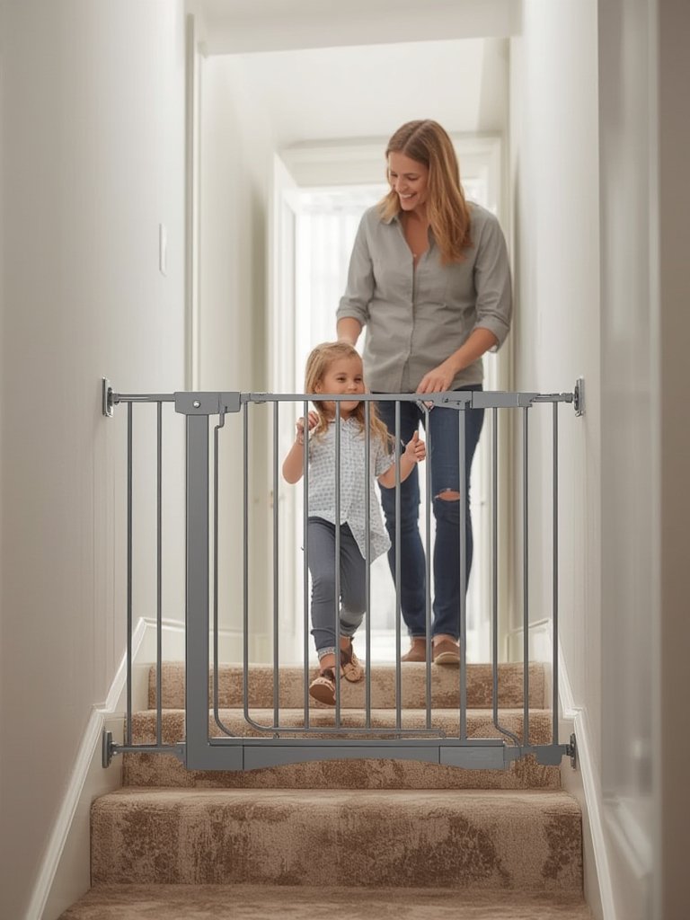 baby gate in action