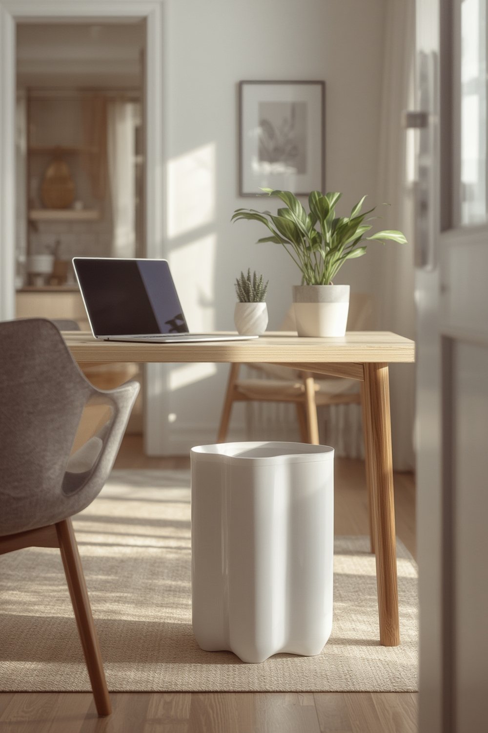 resin wastebasket product view