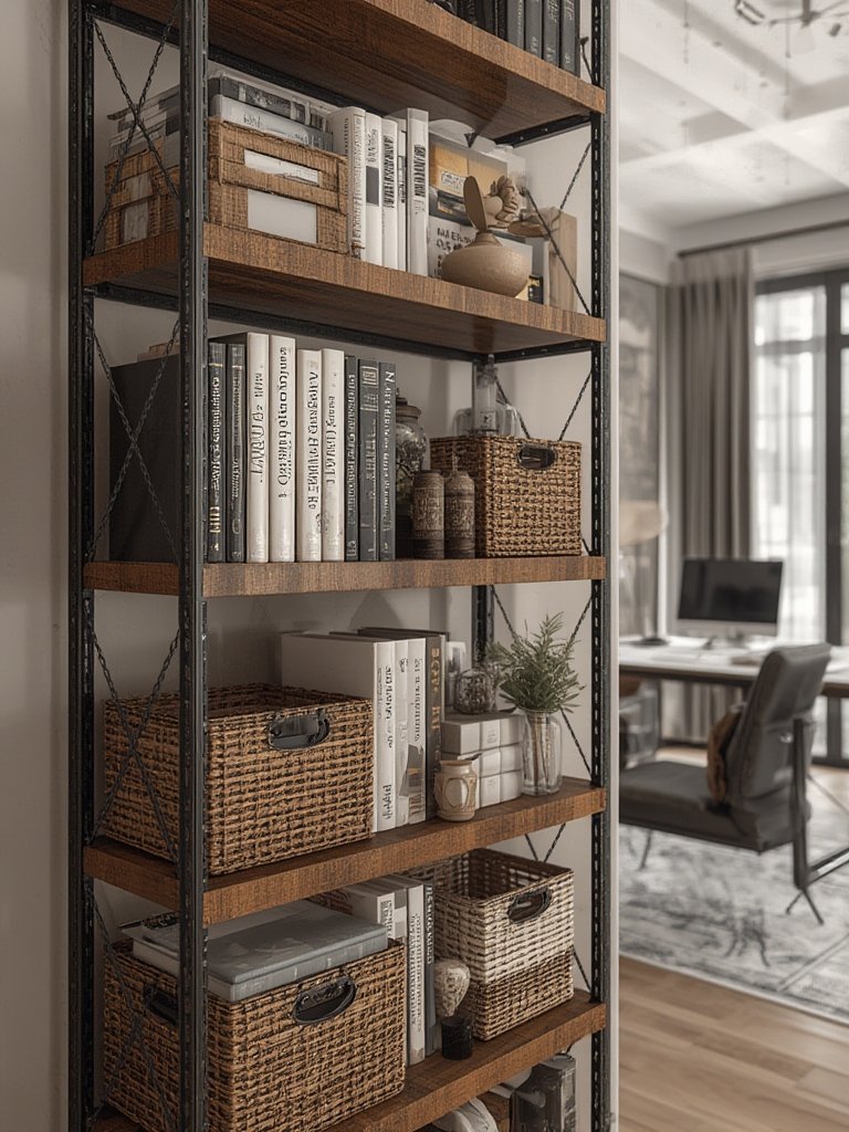 bookshelf organizer in action